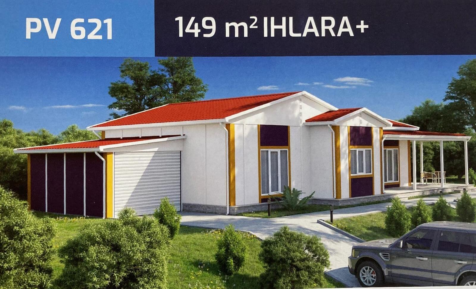 149 m2 IHLARA TEK KATLI PREFABRİK EV